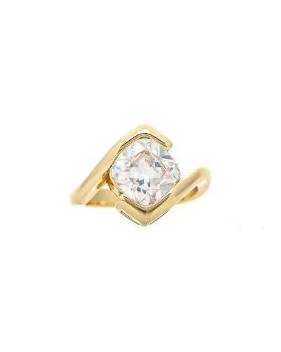 Rivka Friedman 18k Plated Cz Stackable Ring In Yellow