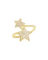 RIVKA FRIEDMAN RIVKA FRIEDMAN 18K PLATED CZ STAR RING