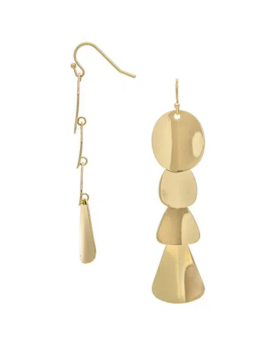 Rivka Friedman 18k Plated Dangle Earrings In Transparent