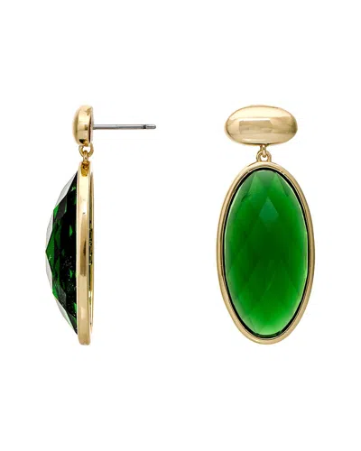 Rivka Friedman 18k Plated Earrings In Green