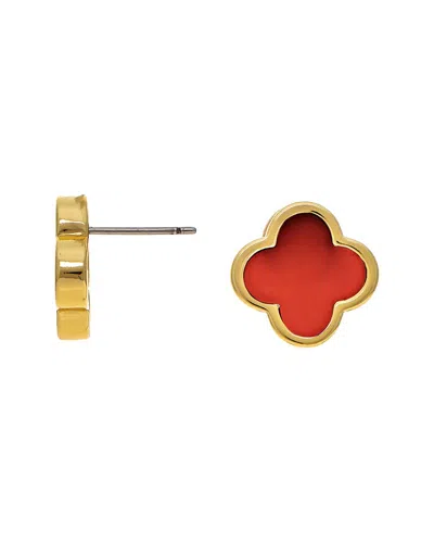 Rivka Friedman 18k Plated Earrings In Green