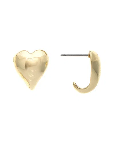 RIVKA FRIEDMAN RIVKA FRIEDMAN 18K PLATED HEART STUDS