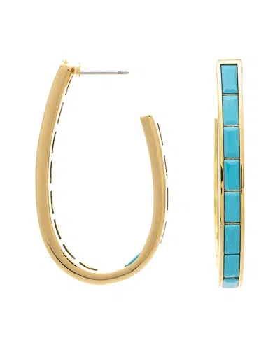 Rivka Friedman 18k Plated Hoop Earrings In Gold