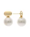 Rivka Friedman 18k Plated Pearl Earrings