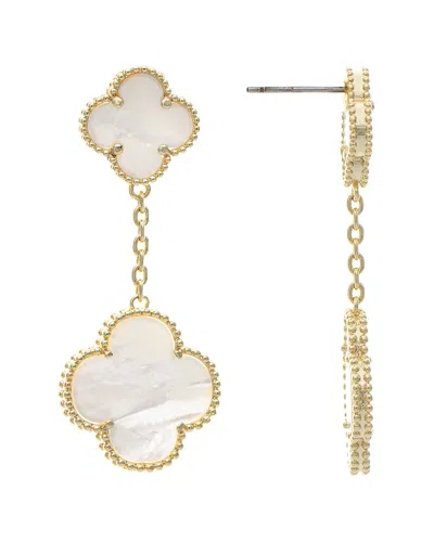 Rivka Friedman 18k Plated Pearl Earrings In Gold