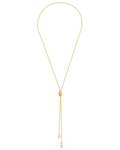 Rivka Friedman 18k Plated Pearl Necklace In Gold