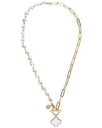RIVKA FRIEDMAN RIVKA FRIEDMAN 18K PLATED PEARL NECKLACE