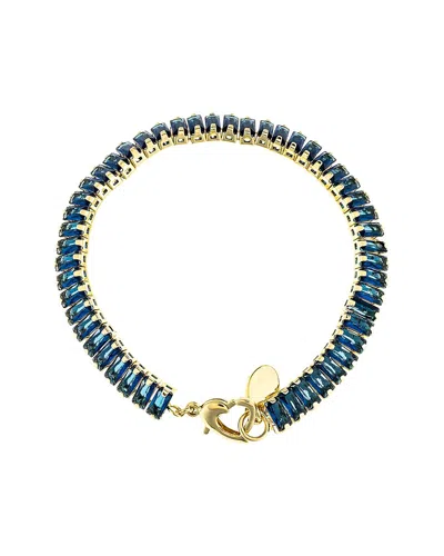 Rivka Friedman 18k Plated Stackable Bracelet In Blue