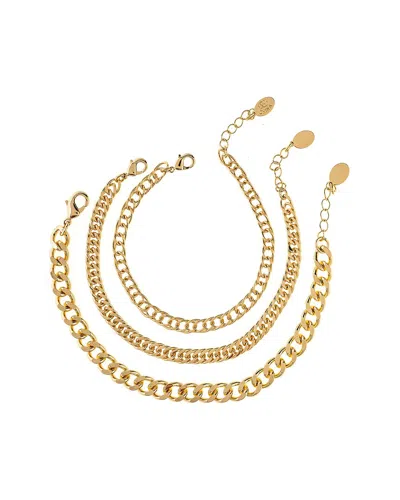 Rivka Friedman 18k Plated Stackable Bracelet In Gold