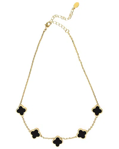 Rivka Friedman 18k Plated Stackable Necklace In Burgundy