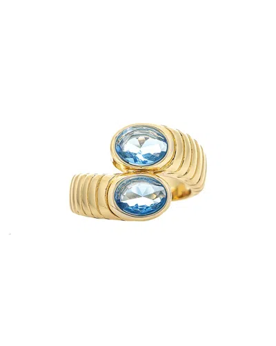 Rivka Friedman 18k Plated Stackable Ring In Purple
