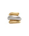 Rivka Friedman 18k Plated Stackable Ring In Multi