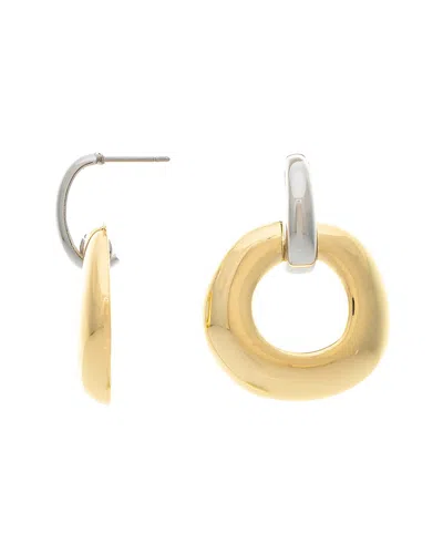 Rivka Friedman 18k Plated Statement Earrings In Burgundy