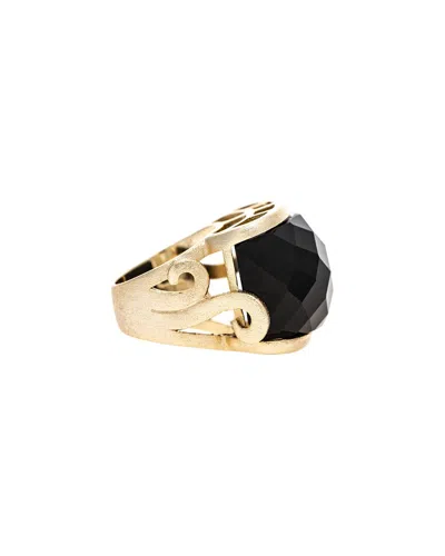 Rivka Friedman 18k Plated Statement Ring In Gold