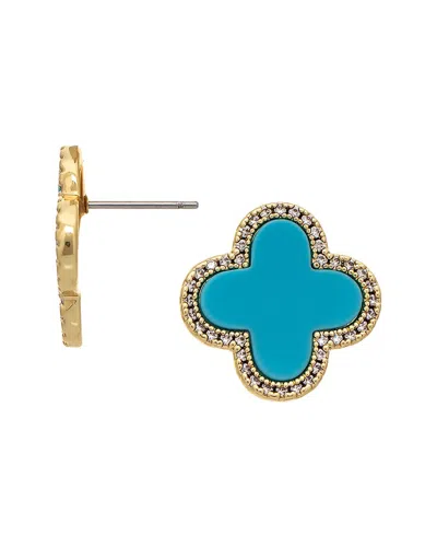 Rivka Friedman 18k Stud Earrings In Blue