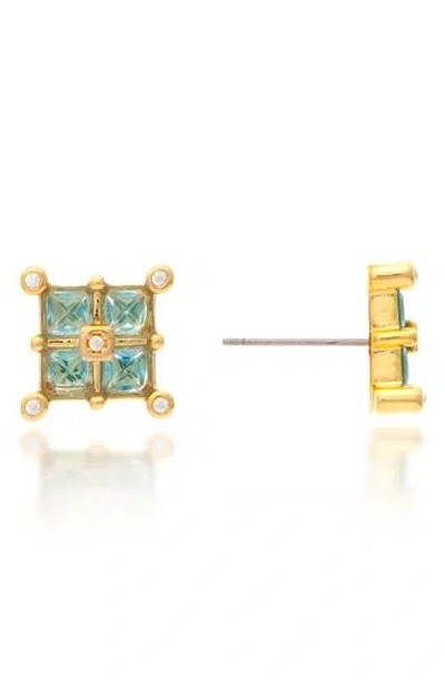 Rivka Friedman 18k Yellow Gold Plated Stud Earrings
