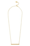 Rivka Friedman 18k Plated Bar Station Necklace In 18k Gold Clad