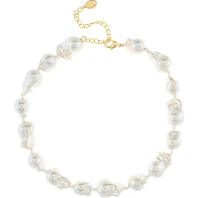 RIVKA FRIEDMAN RIVKA FRIEDMAN BAROQUE FAUX PEARL NECKLACE