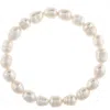 Rivka Friedman Baroque Pearl Stretch Bracelet In 18k Gold Clad