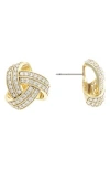 Rivka Friedman Cubic Zirconia Knot Stud Earrings