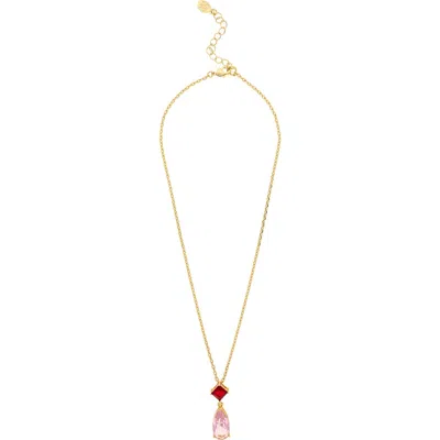 Rivka Friedman Cubic Zirconia Pendant Necklace In Gold