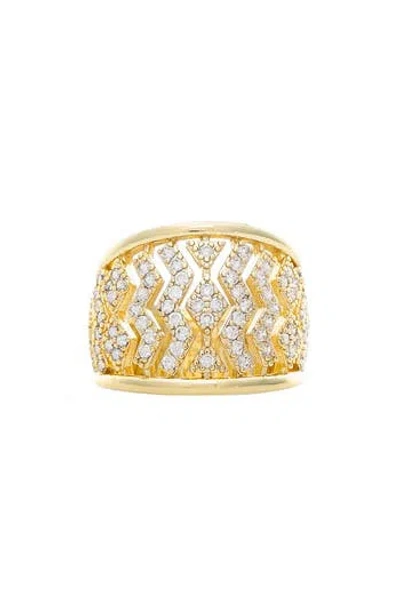 Rivka Friedman Cubic Zirconia Statement Ring