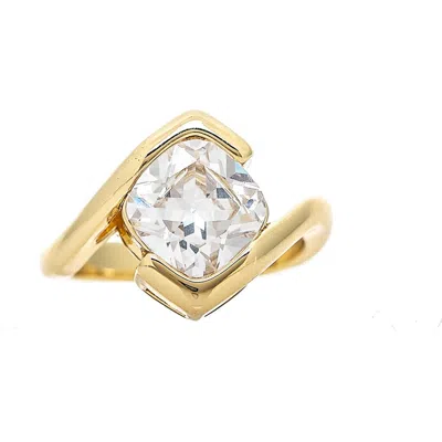 Rivka Friedman Cubic Zirconia Statement Ring In Gold