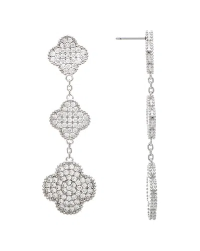 RIVKA FRIEDMAN RIVKA FRIEDMAN CZ CLOVER DROP EARRINGS