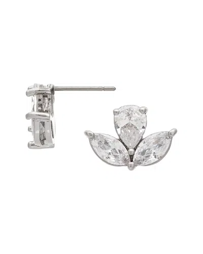 Rivka Friedman Cz Earrings In Gray