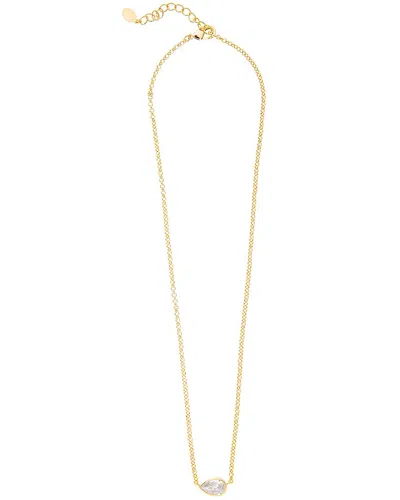 Rivka Friedman 18k Plated Cz Pendant Necklace