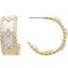 Rivka Friedman Enamel & Cubic Zirconia Hoop Earrings In Multi