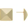 Rivka Friedman Oversize Pyramid Stud Earrings In 18k Gold Clad