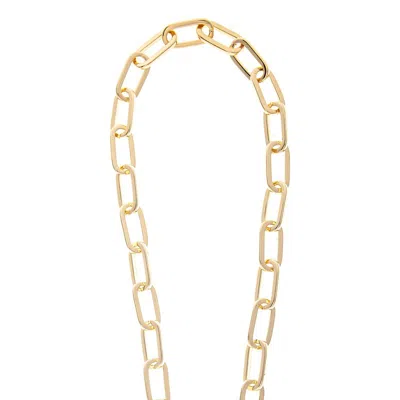 Rivka Friedman Paper Clip Chain + Cubic Zirconia Toggle Necklace In Gold