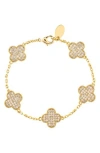 Rivka Friedman 18k Plated Cz Bracelet In Gold