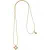 Rivka Friedman Pavé Cz Flower Pendant Necklace In Gold
