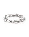 Rivka Friedman Rhodium Plated Paperclip Bracelet