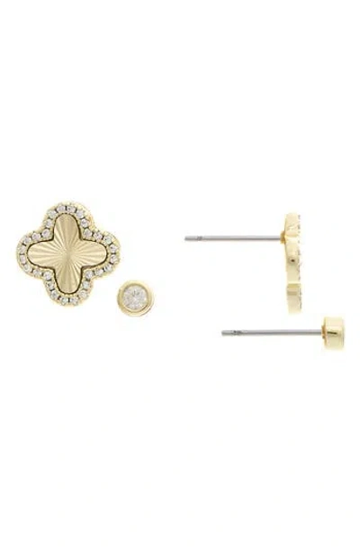 Rivka Friedman Set Of 2 Cubic Zirconia Stud Earrings