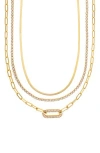 Rivka Friedman 18k Plated Cz Necklace In Gold