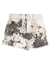Rivulet Woman Denim Shorts Black Size 6 Cotton In Black