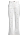 Rivulet Woman Jeans White Size 6 Cotton, Elastane In White