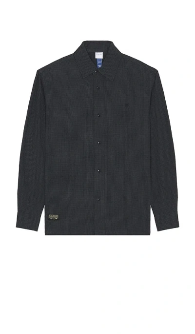 Rivvia Projects Check Long Sleeve Shirt In Black