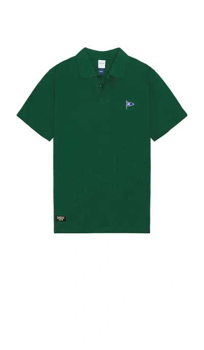 Rivvia Projects Flag Polo In Forest Green