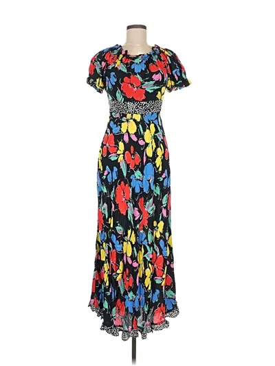 Pre-owned Rixo For Target Casual Dress In Blue