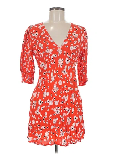 Pre-owned Rixo For Target Casual Dress In Orange