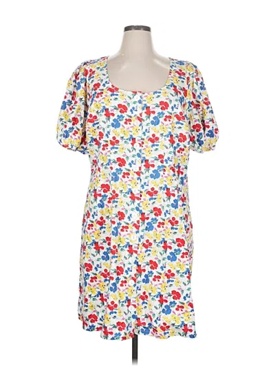 Pre-owned Rixo For Target Casual Dress In White