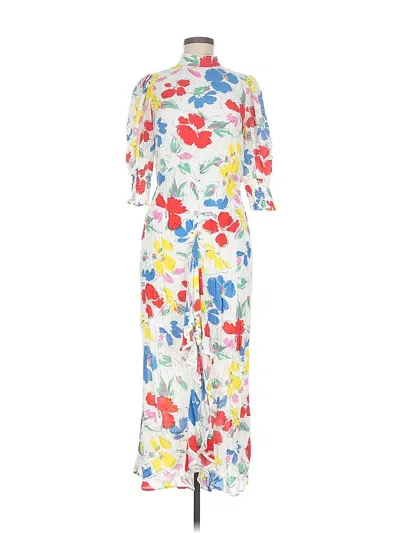 Pre-owned Rixo For Target Casual Dress In White