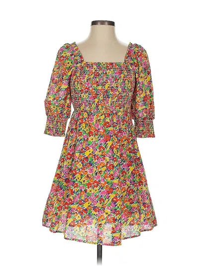 Pre-owned Rixo For Target Casual Dress In Yellow