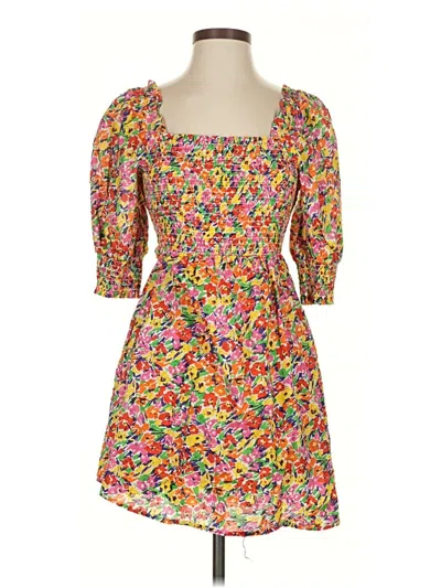 Pre-owned Rixo For Target Casual Dress In Yellow