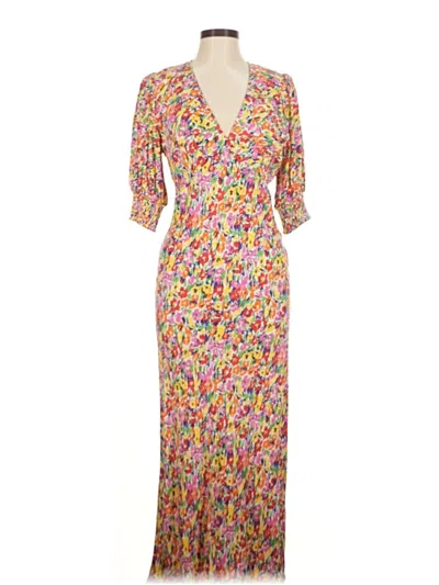 Pre-owned Rixo For Target Casual Dress In Yellow