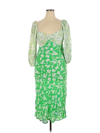 Pre-owned Rixo For Target Cocktail Dress In Green